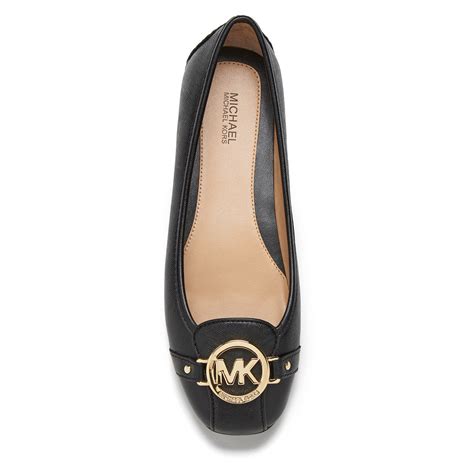 michael kors fulton black flats shoes|Michael Kors lillie ballet flats.